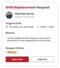 Shift Replacement Request
